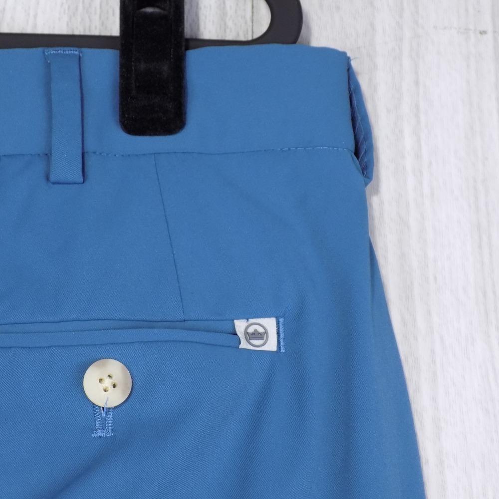 Peter Millar Crown Crafted Pants Mens 38x32 Blue Performance Stretch Luxury - Picture 5 of 9